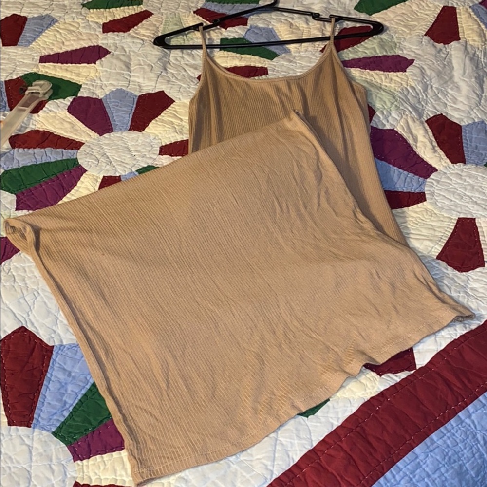 Camel Long Maxi Dress NWOT